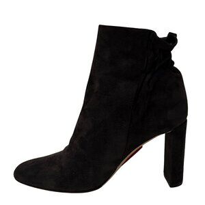 $1140 Dior grey charcoal suede pleats low boots size 11 / 41